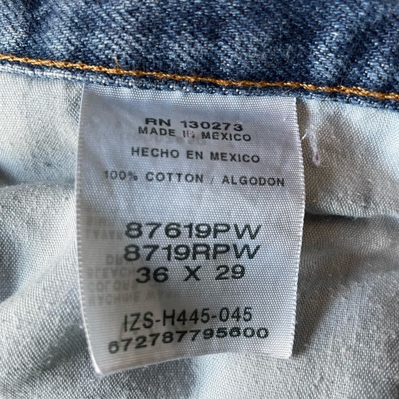 Mens Rustler Jeans 36 waist 29 inch tall. - Picture 3 of 3